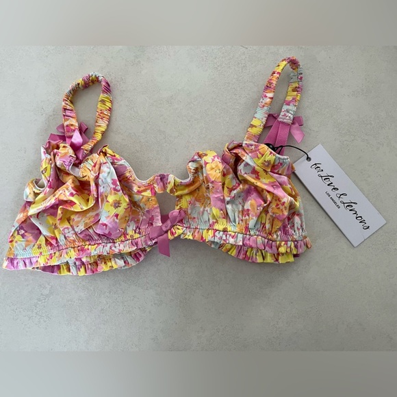 NWT For Love & Lemons/ Spring-Summer 2022 Collection/60’s inspired bra/Size US S - Picture 12 of 12
